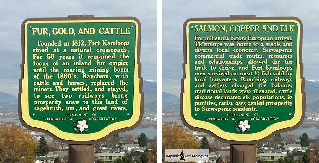 Salmon Copper and Elk Road Sign